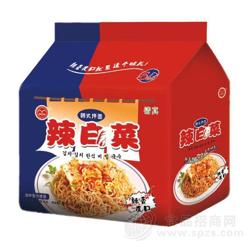 翔波辣白菜韩式拌面方便面招商