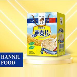 憨牛麥香原味燕麥片澳洲風(fēng)味方便食品禮盒裝1.2kg