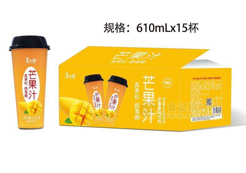 喜太郎芒果汁果味飲料610ml