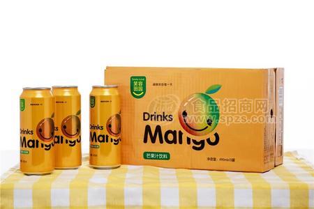 笑容田园 芒果汁饮料 490ml箱装 果味饮料