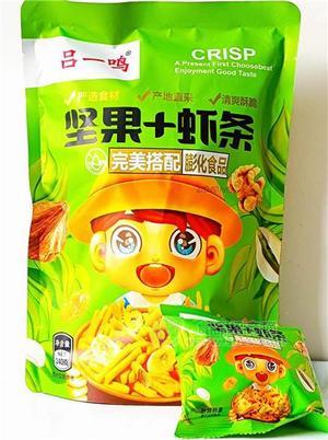 140克坚果+虾条6元休闲零食