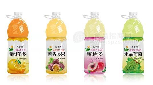 芭萝娜餐饮饮料 甜橙多百香果蜜桃多水晶葡萄大瓶饮品