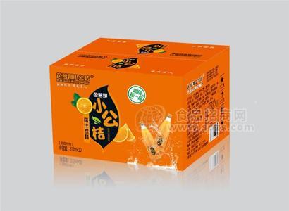 芭蘿娜小公桔桔汁飲料315ml×20瓶×1箱玻璃瓶裝果汁飲料