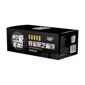 美口饞蜂蜜黑芝麻餅休閑食品250g