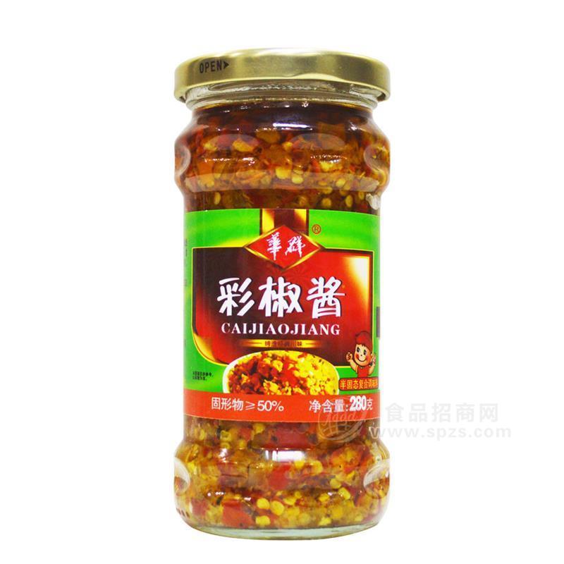 ·华群彩椒酱半固态复合调味料280g 