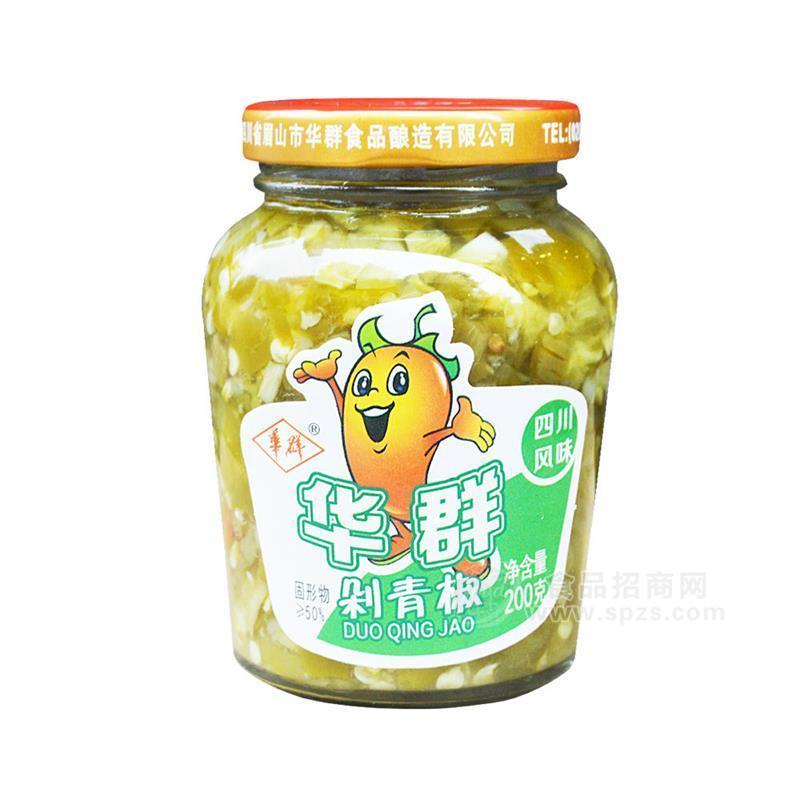 ·华群四川风味剁青椒酱200g 