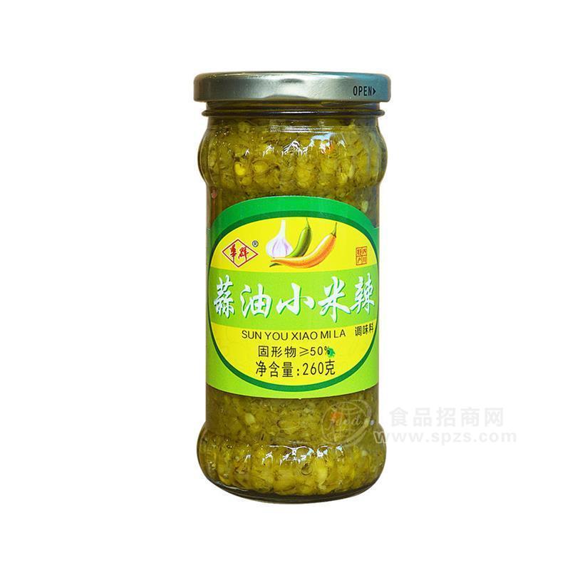 華群蒜油小米辣調(diào)味料260g