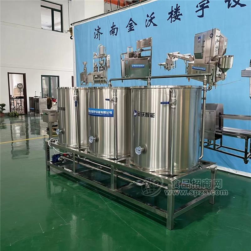 自动上浆不锈钢蒸汽煮浆桶设备两连煮浆桶 可定制豆制品加工设备