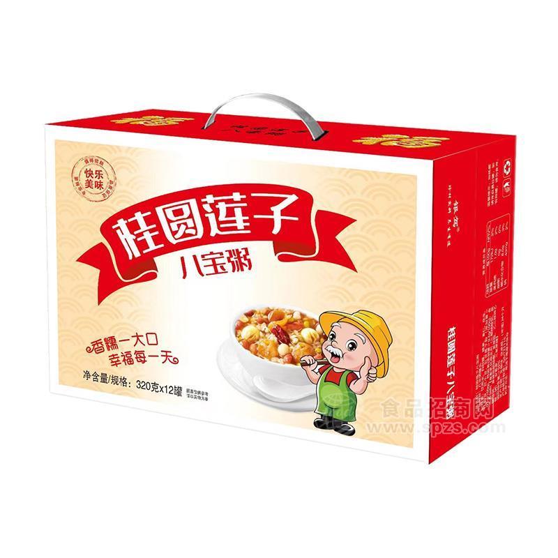 桂圆莲子八宝粥方便食品方便粥320gx12罐