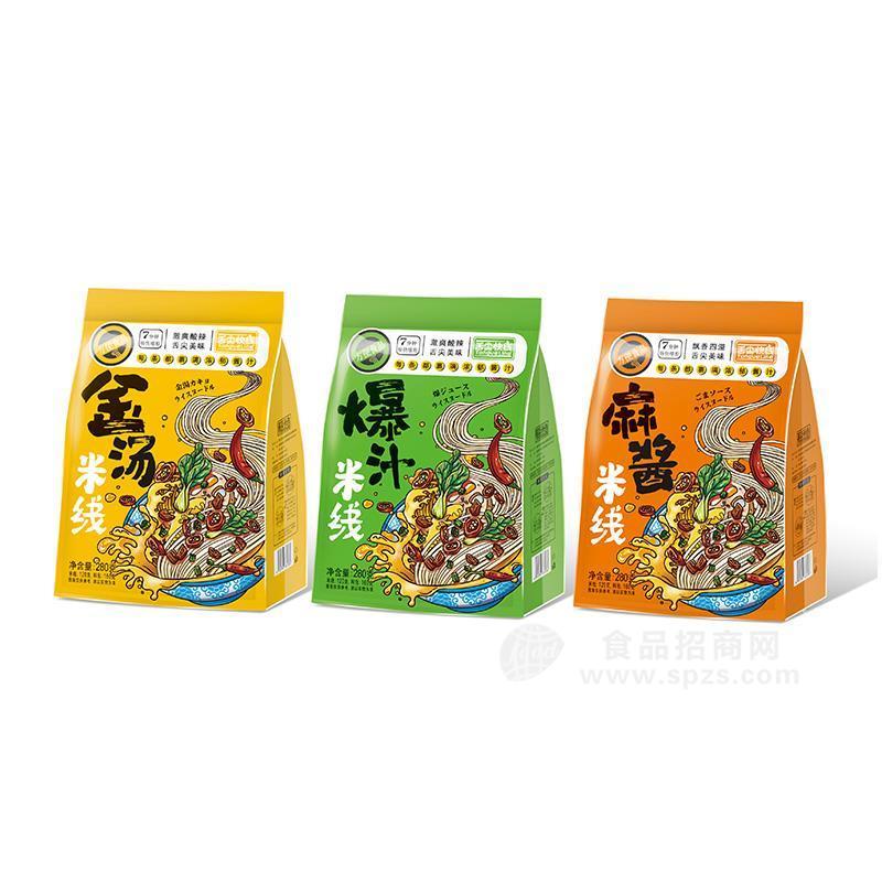 舌尖快線麻醬金湯爆汁米線袋裝方便食品280g