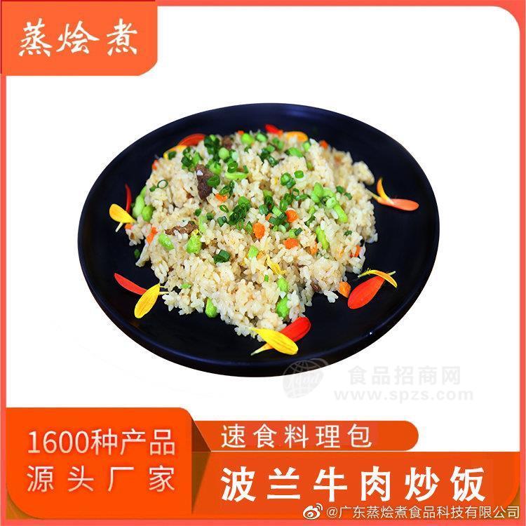 杭州料理包厂家供应速食炒饭 即食料理餐包波兰牛肉炒饭调理包