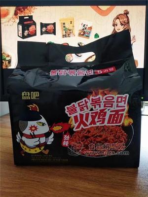 盘吧火鸡面劲辣非油炸实惠5连包