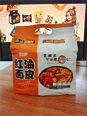 盘吧红油面皮麻酱味非油炸实惠麻酱4连包