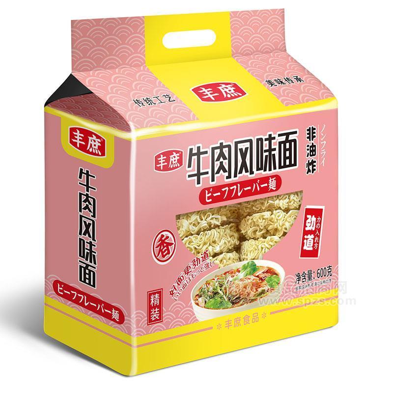 豐庶牛肉風(fēng)味面方便面方便食品600g