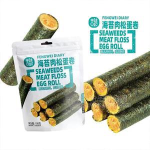 豐味日記海苔肉松蛋卷休閑食品100g