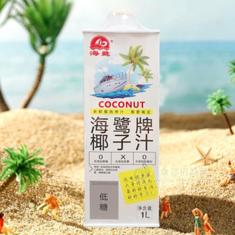 海鷺椰子汁低糖果汁飲料瓶裝招商1L