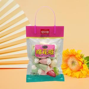 宝时捷草莓杯夹心棉花糖棉花糖休闲食品糖果82g