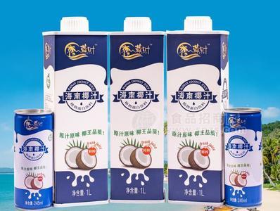 蓝叶椰王鲜榨椰汁易拉罐装果汁饮料果肉果汁果粒果汁果饮