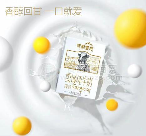 阿勒雪牧雪域纯牛奶200克乳制品饮料