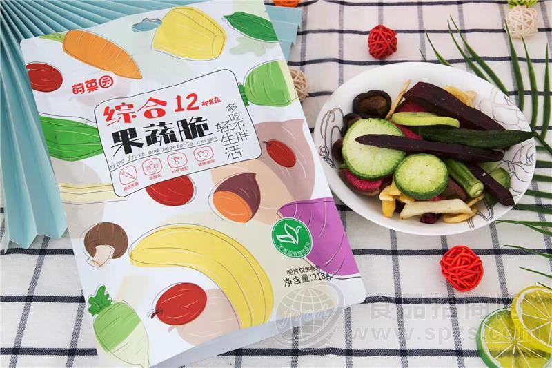 莳菓园综合水果脆片非膨化零食休闲零食办公室零食12种果蔬218g