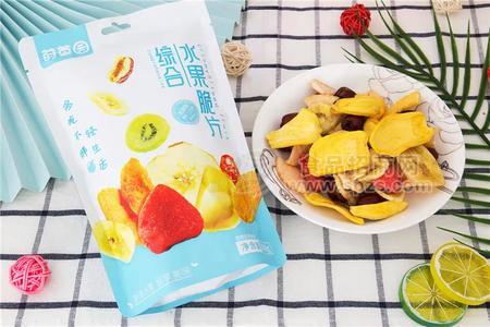 蒔菓園綜合水果脆片100g非膨化零食休閑零食辦公室零食10種果蔬