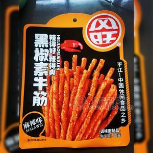 风旺麻辣味黑椒素牛筋调味面制品辣条招商80g