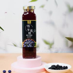 龍江藍(lán)野生藍(lán)莓果汁飲料瓶裝飲料420ml