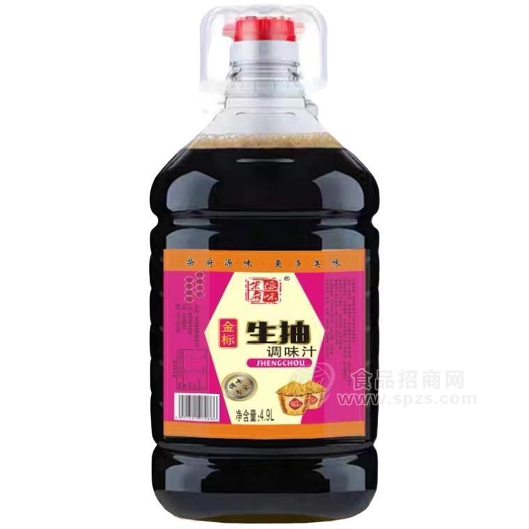 柴府源味金标生抽调味品招商5L