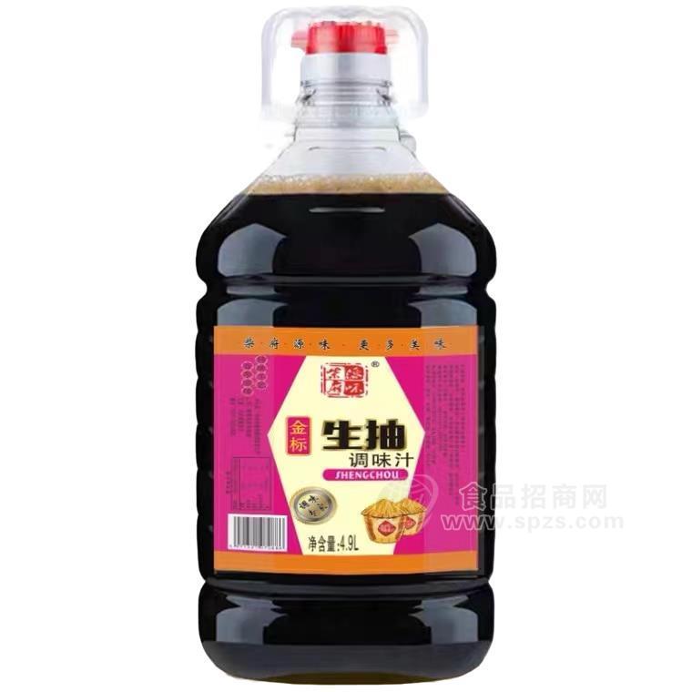 柴府源味金標(biāo)生抽調(diào)味品招商5L