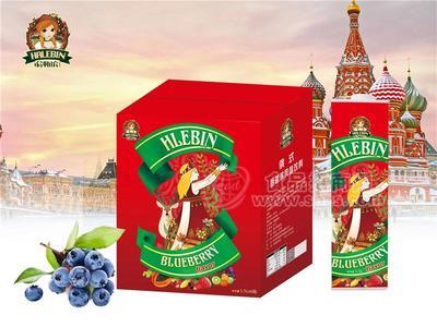 俄式哈勒滨蓝莓风味饮料1.5L×6瓶