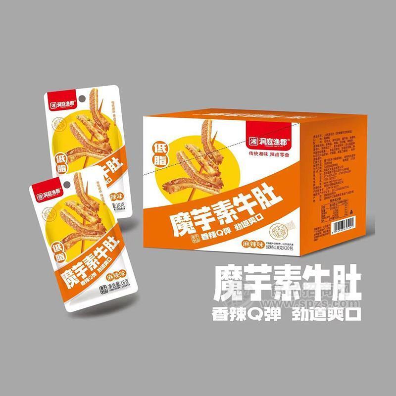 洞庭漁郡麻辣味魔芋素牛肚休閑食品18g