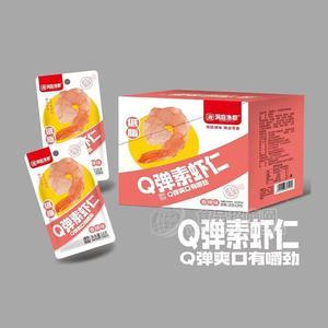 洞庭漁郡香辣味Q彈素蝦仁休閑食品18g