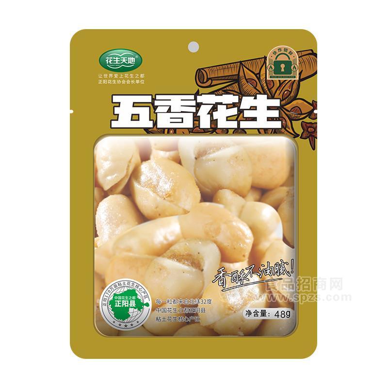 ·花生天地五香花生休闲食品48g 