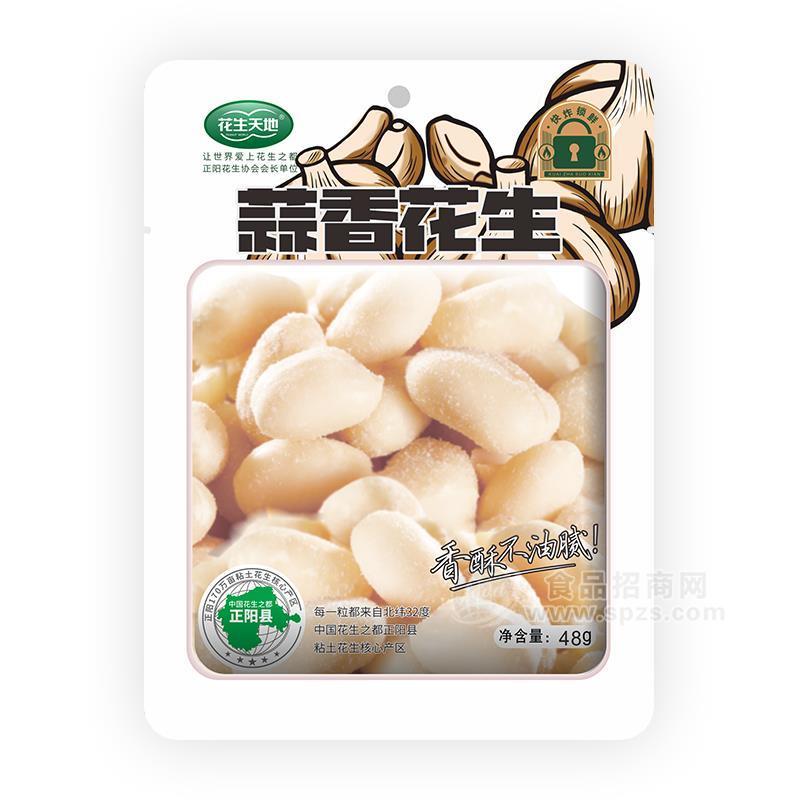 ·花生天地蒜香花生袋装休闲食品48g 