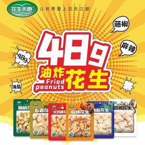 花生天地油炸花生休闲食品48g
