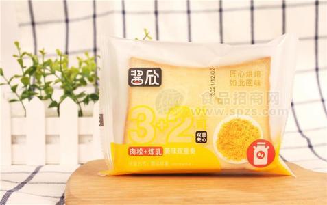酱欣3+2肉松+炼乳双重夹心面包