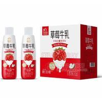 鲜王草莓味椰果牛乳乳酸菌饮品1.25lx6瓶