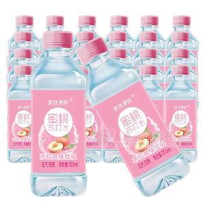 長(zhǎng)江北岸蜜桃蘇打水風(fēng)味飲料果味飲料350ml