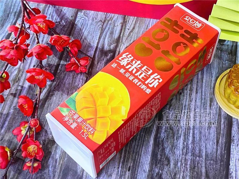 众口妙宴席果汁喜宴用方盒装大瓶芒果果汁
