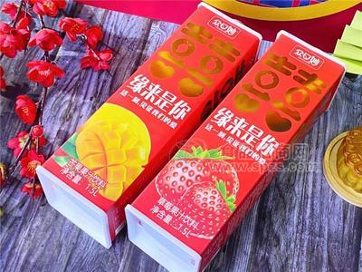 众口妙喜字方盒果汁饮料芒果汁草莓汁
