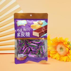 情人結巧克力紫皮糖休閑食品100g