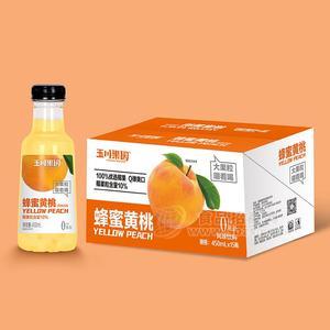 玉川果園蜂蜜黃桃風(fēng)味飲料450mlx15瓶