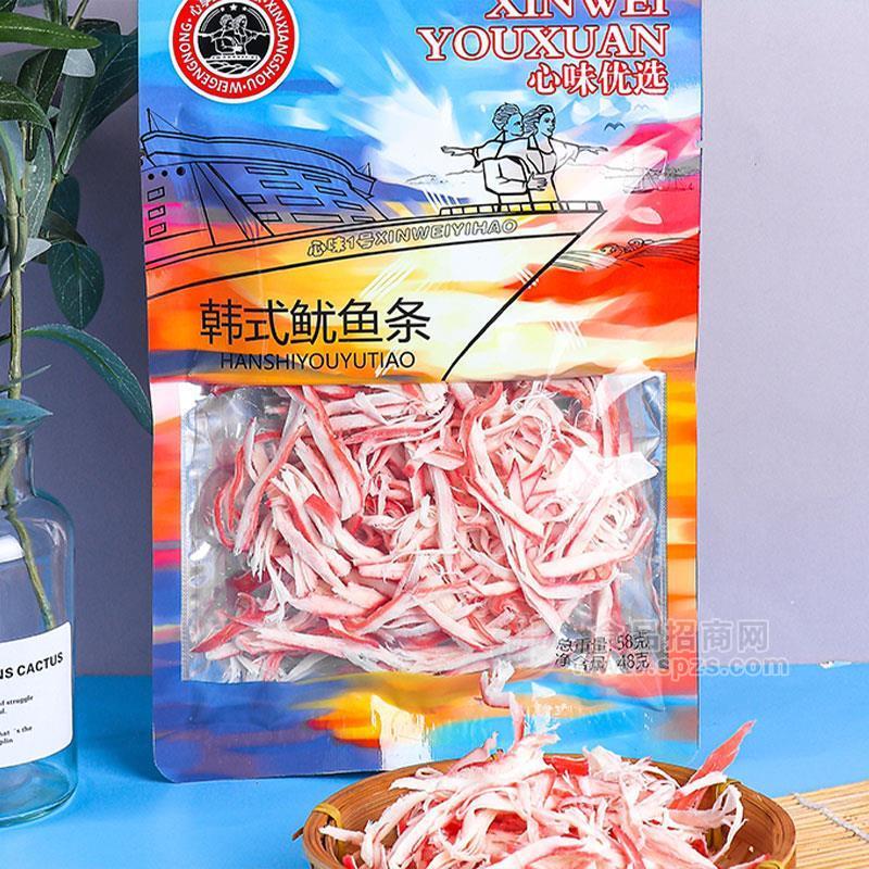 心味韩式鱿鱼条鱼干鱼丝休闲零食58g海产品