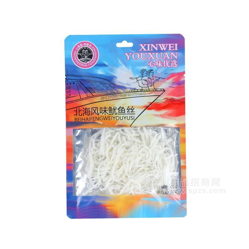 心味北海风味鱿鱼丝鱼干鱼丝休闲食品65g