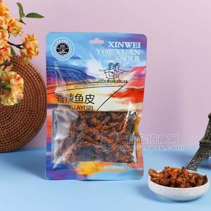 心味香辣魚(yú)皮魚(yú)干魚(yú)絲休閑零食88g