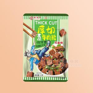 聚美合五香味厚切素牛肉粒休閑零食袋裝12g