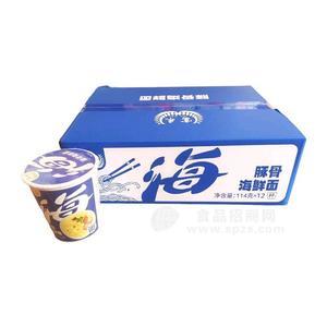 富来豚骨海鲜面114g*12杯