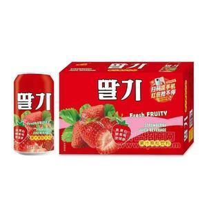 草莓味果汁果粒飲料箱裝招商