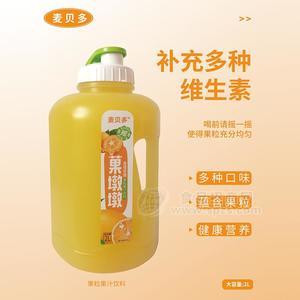 麥貝多金桔檸檬菓墩墩果粒果汁飲料2l