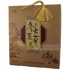 巨神北冬蟲夏草露酒補(bǔ)酒25%vol500mlx2瓶